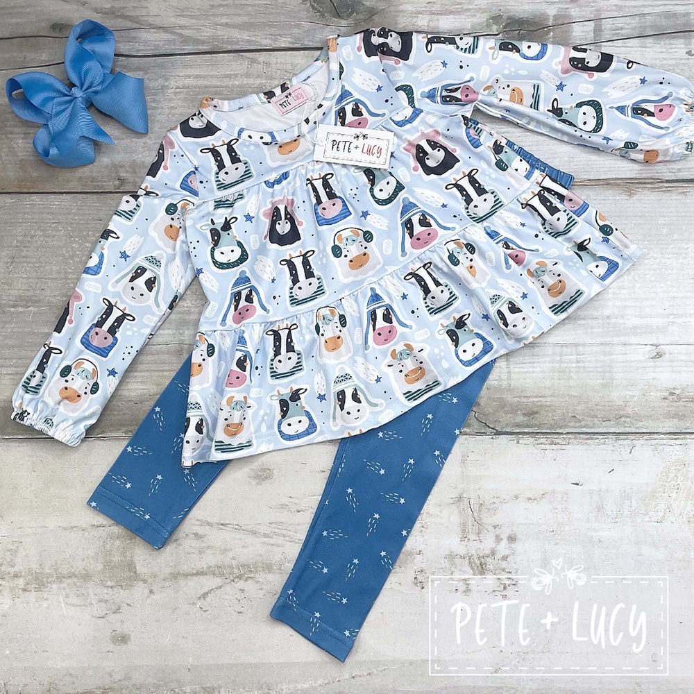 Pete & Lucy Cool Cow 2 Piece Set